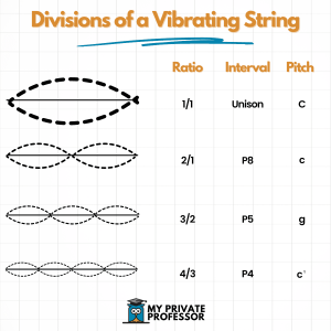 divisions of a vibrating string